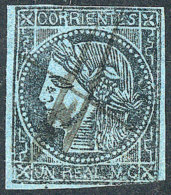 GJ.1, Nice Pen Cancel, Possibly Of Mercedes, VF! - Corrientes (1856-1880)