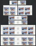 Sc.646/7, 1985 Intl. Youth Year, Set Of 2 Values + Blocks Of 4 + Gutter Pairs + Gutter Blocks Of 8, VF Quality! - Anguilla (1968-...)