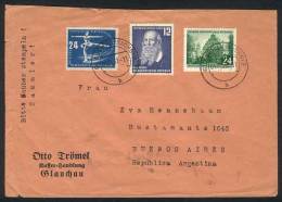 6 Covers Sent To Argentina Between 1948 And 1953, Interesting Postages, Fine To VF General Quality! - Autres & Non Classés