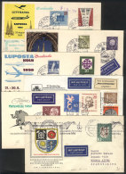 6 Covers Sent To Argentina Between 1958 And 1960, Some Are First Flights, Interesting! - Sonstige & Ohne Zuordnung