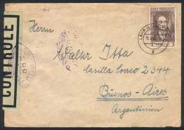 Cover Sent From Lahr To Argentina On 19/AU/1946, Franked By Michel 11 (1Mk.) Alone, Perfectly Postmarked, With... - Other & Unclassified