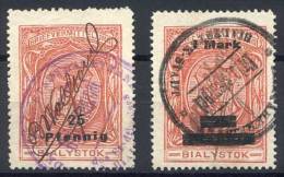 Michel 1 + 2, 25Pf. And 1Mk. Issued In 1916, Used, VF Quality, Rare. Michel Catalog Value Euros 610. - Autres & Non Classés