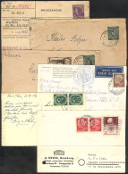 6 Covers Or Cards Sent To Argentina Between 1947 And 1955, Including An EROS Charity Card, Interesting! - Sonstige & Ohne Zuordnung