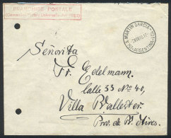 Cover WITH POSTAL FRANCHISE Of A War Internee Of The Cruiser Admiral Graf Spee In Argentina, Sent On 2/NO/1940 From... - Covers & Documents