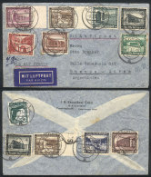 Airmail Cover Sent From Aachen To Argentina On 8/JA/1937, Nice Multicolor Postage On Front And Back! - Briefe U. Dokumente