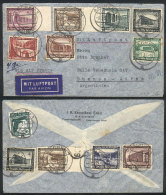 Airmail Cover Sent From Aachen To Argentina On 8/JA/1937, Nice Multicolor Postage On Front And Back! - Covers & Documents