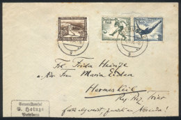 Cover Sent On 6/OC/1936 With Nice Postage Topic FOOTBALL And SWIMMING, VF! - Lettres & Documents