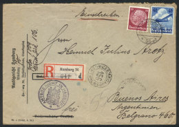 15 Airmail Covers Sent To Argentina Between 1935 And 1937, Various And Very Interesting Frankings, VF Quality! - Briefe U. Dokumente