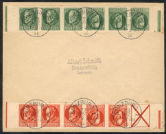 Cover With Interesting Postage That Includes 2 Imperforate Strips Of BAYERN With TETE-BECHES, Cancelled 23/MAR/1920... - Briefe U. Dokumente