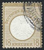 Sc.26, 1872 18Kr. Eagle With Large Shield, Used, Thin On Reverse (repaired), Very Good Appeal, Catalog Value... - Used Stamps
