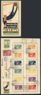 Registered Airmail Cover Sent From Montevideo To Buenos Aires On 18/JUL/1930, Franked With The Complete Airmail Set... - Altri & Non Classificati