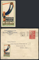 Cover Sent From Montevideo To Buenos Aires On 2/JUL/1930, With Postage Along A Cinderella Topic First Fooball World... - Autres & Non Classés