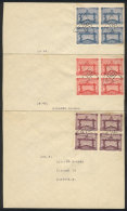 Sc.388/390, 1928 Olympic Football Winners In The Olympic Games Of 1924 And 1928, Cmpl. Set Of 3 Values In 3 Blocks... - Sonstige & Ohne Zuordnung