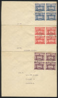 Sc.388/390, 1928 Olympic Football Winners In The Olympic Games Of 1924 And 1928, Cmpl. Set Of 3 Values In 3 Blocks... - Altri & Non Classificati