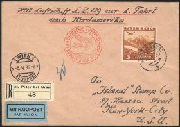 4/MAY/1936 Graz - New York, Registered Cover With Nice Postage Of 3S., Excellent Quality! - Autres & Non Classés