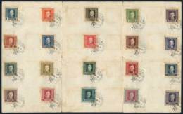 Sc.M49/68, Complete Set Of 20 Values On A Sheet With Cancel Of 16/JUN/1918, Fine Quality, Interesting! - Sonstige & Ohne Zuordnung