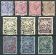 Lot Of Old Stamps, Mint With Gum, Very Fine General Quality, Scott Catalog Value Approx. US$320. - Barbados (1966-...)