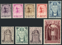 Sc.B114/122, 1932 Cardinal Mercier, Cmpl. Set Of 9 Values, Mint Lightly Hinged, Fine To VF Quality (Sc.B120 With... - Sonstige & Ohne Zuordnung