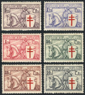 Sc.B152/162 (without B159, Value Of Little Importance), 1934 Red Cross, Crusader, 6 Values Of The Set Of 7, Mint,... - Autres & Non Classés