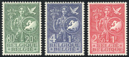 Yvert 927/929, 1953 European Youth, Cmpl. Set Of 3 MNH Values, Excellent Quality, Catalog Value Euros 70 - Sonstige & Ohne Zuordnung