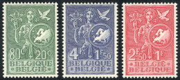 Yvert 927/929, 1953 European Youth, Cmpl. Set Of 3 MNH Values, Excellent Quality, Catalog Value Euros 70 - Autres & Non Classés