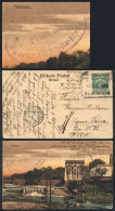 2 Postcards Sent In 1924 From RIBERALTA (Beni, In The Frontier With Brazil), To Argentina, Via Brazil (Porto... - Bolivie