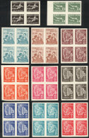 18 Different Imperforate Blocks Of 4, Very Thematic: Oil Refinery, Airplane, Map, Economy Etc. All MNH And Of... - Bolivien