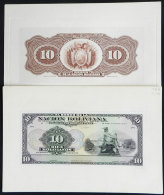 Color PROOFS Of The Front And Back Side Of A Banknote Of 10B. Printed In 1911 By The American Bank Note Co. Of New... - Bolivie