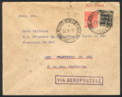 20/DEC/1930 RIO DE JANEIRO - Sao Francisco Do Sul, Via Aeropostale To Florianopolies (arrival On The Same Day), And... - Sonstige & Ohne Zuordnung
