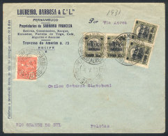 Cover Franked With Rs. 4200, Sent From Recife To Pelotas On 4/MAY/1931 By Airmail, VF Quality! - Sonstige & Ohne Zuordnung