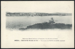 PORTO ALEGRE: Panorama, Edited By Mission Bresilienne De Propagande In Paris, Circa 1906, Excellent Quality! - Sonstige & Ohne Zuordnung