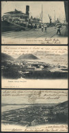 SANTOS: 3 Old Postcards With Very Good Views, Used Between 1906 And 1909, Edited By Gaensly (2) And J. Marques... - Autres & Non Classés