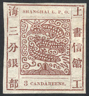 Sc.20, 1865/6 3ca. Mint With Gum And Light Hinge Remnant, Excellent Quality, Catalog Value US$500 - 1943-45 Shanghai & Nankin