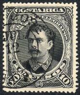 Sc.34, 1889 10P. Black, Very Fine Quality! - Costa Rica