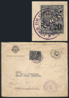 Official Cover Of President Rafael A. Calderón Guardia, Franked By Official Stamp Of 20c. With Punched... - Costa Rica