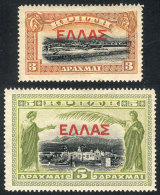 Sc.119/120, 1909/10 3d. And 5d., High Values Of The Set, VF Quality, Catalog Value US$140 - Crète