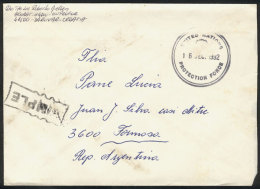 Cover Sent Stampless From Daruvar To Argentina On 16/DE/1992, Hanstamped "UNITED NATIONS PROTECTION FORCE",... - Kroatien