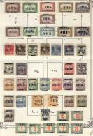 Old Collection On 3 Album Pages With Overprinted Hungary Stamps, Including A Number Of Varieties (double And... - Croatia