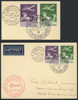 26/AU/1935 First Flight Nakskov - Kobenhavn: Card Franked By Sc.C1 + C2 (value As Used US$160), Very Fine Quality! - Other & Unclassified