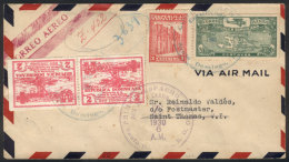 30/DE/1930 Santo Domingo - Saint Thomas (Virgin Islands):  First Flight (unlisted By Müller), On Back Arrival... - Dominikanische Rep.