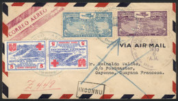 30/DE/1930 Santo Domingo - Cayenne (French Guiana):  First Flight (Müller 24), On Back Arrival Mark And Other... - Dominikanische Rep.