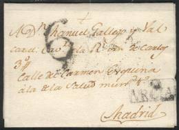 Entire Letter Sent From Hellin To Mr. Manuel Gallego Y Valcarcel In Madrid On 10/MAR/1793, With Framed "E MURCIA"... - Other & Unclassified