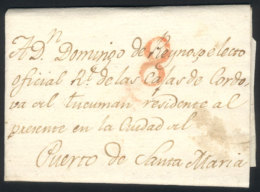 Complete Folded Letter Dated MADRID 14/JA/1800, Sent "A Don Domingo Reynoso, Electo Oficial Real De Las Rs. Cajas... - Autres & Non Classés