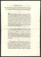 RULES For Maritime Mail: Original Printed Document (8 Pages, Along The Original Manuscript With The Same Text)... - Sonstige & Ohne Zuordnung