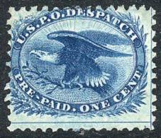 Sc.LO6, Eagle 1c. Blue, 1875 Reprint, Perf 12, VF Quality, Catalog Value US$175. - Autres & Non Classés
