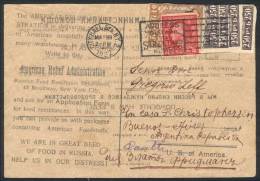 Card Of The "American Relief Administration, Russian Food Remittance Department", Sent From Russia With Uncancelled... - Sonstige & Ohne Zuordnung