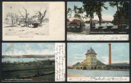 25 Postcards Used Between 1904 And 1912, Many With Interesting Views, Some Very Rare. Almost All With Stamps, VF... - Sonstige & Ohne Zuordnung