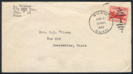 Cover Sent From GUAM To Texas On 9/APR/1948, VF Quality! - Guam