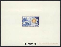 Yv.1009a, 1955 Rotary 50 Years, Deluxe Proof On Imperforate Sheet, Excellent Quality, Rare! - Autres & Non Classés