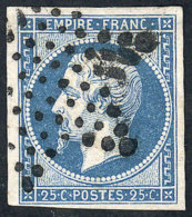 Sc.17, 1853/60 25c. Blue, With Tiny Thins Barely Visible, Very Good Appearance, Catalog Value US$175 - Other & Unclassified